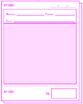 Ref. 133 - Kit 25bls 50x2 vias numeradas sendo a 1ª via em sulfite 56g e as 2ª segunda via em jornal. Ref.135 - Kit 25bls 50x2 vias numeradas, sendo a 1ª via em sulfite 56g c/ carbono (one-time) e 2ª via em jornal. Ref. 137 - Kit com 25bls 50x2 vias numeradas em papel auto-copiativo.