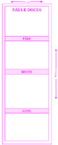 Ref. 113 - Comandas para padarias e confeitarias. Kits com 50bls 100x1 vias numeradas em papel sulfite 56g