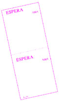 Ref. 122 - Comandas Espera (Ordem de chegada de cliente). Kits com 50bls 100x1 vias numeradas em papel sulfite 56g