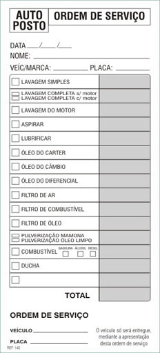 Ref. 141 - Comanda Auto-Posto personalizavel de acordo com suas necessidades